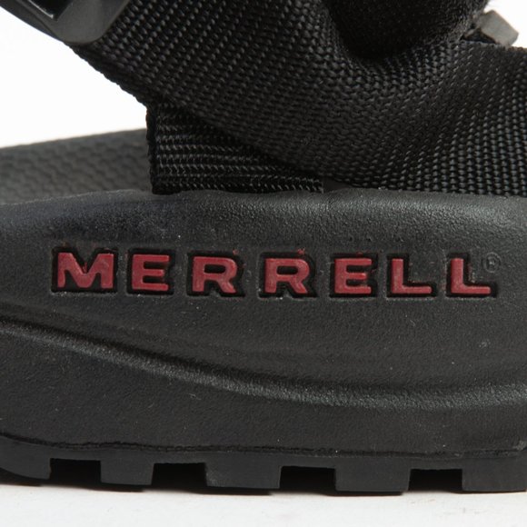 Merrell Python Black and Red Strap Sandals - Picture 3 of 5